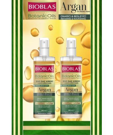 Bioblas Botanic Oils Argan Oil Liquid Hair Conditioner 200 Ml X 2 Pieces