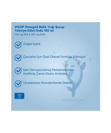 VOOP Multivitamin Multimineral Syrup - 150 ml & Omega 3 Syrup - 150 ml & Beta Glucan Syrup - 150 ml - Buy Online on GoSupps.com