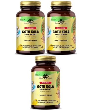 Solgar Gotu Kola 100 Capsules 3 Pieces