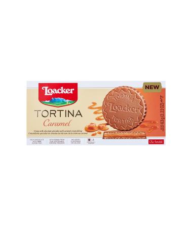 Loacker Tortina Caramel Filled Wafer 63 G