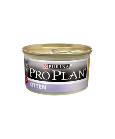Pro Plan 4 Pieces Proplan Kitten Chicken Kitten Canned Food 85 Gr -Free Shipping-