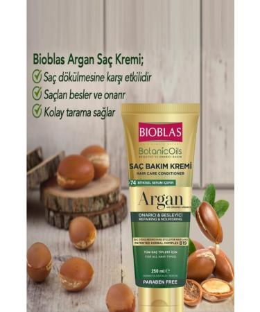 Bioblas Argan Liquid Hair Conditioner 200 Ml & Argan Hair Care Conditioner 250 Ml - Buy Online on GoSupps.com