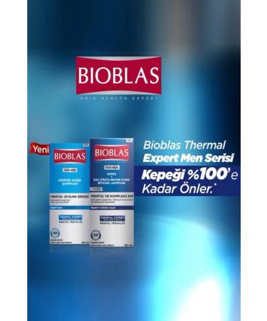 Bioblas For Men Menthol & Apple Cider Vinegar And Complex B19 Shampoo 360 Ml X 2 Pieces - Buy Online on GoSupps.com