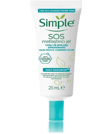 Simple Daily Skin Detox Sauce Oily/Combination Skin Acne Gel Mattifying Gel_25 Ml.