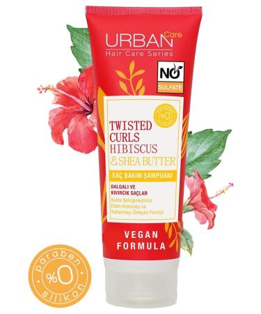 Urban Care Twisted Curl Hibiscus & Shea Butter Sulfate-Free Hair Care Shampoo 250 ml - Buy Online on GoSupps.com