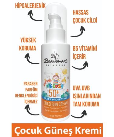 Rosawomans Children's Sun Cream 50ml High Protection Anti-Spot
