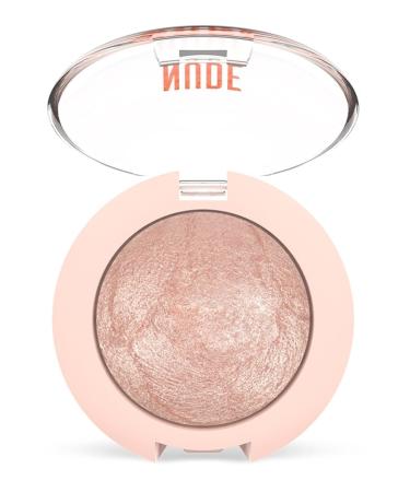 Golden Rose Nude Look Pearl Baked Eyeshadow Single Eyeshadow No:01 Ivory