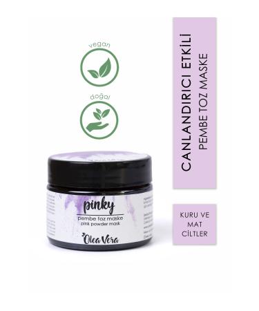 Olea Vera Pinky Pink Powder Mask Natural Clay Mask Dry & Sensitive Skin