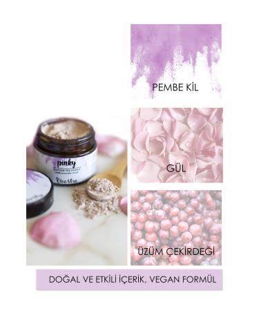 Olea Vera Pinky Pink Powder Mask Natural Clay Mask Dry & Sensitive Skin - Buy Online on GoSupps.com