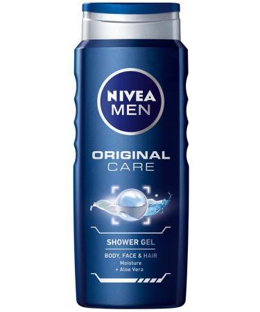 NIVEA Men's Shower Gel - Hair and Body Shampoo 500 ml Protect & Care
