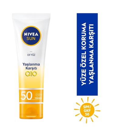 NIVEA Sun UV Anti-Aging & Anti-Spot Sun Cream 50gkf 50 Ml - Buy Online on GoSupps.com