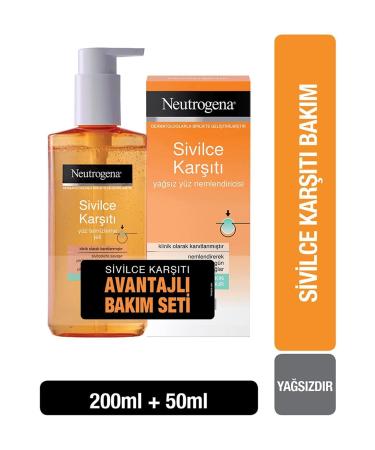 Neutrogena Anti-Acne Cleansing Gel 200 Ml And Cream 50 Ml Set