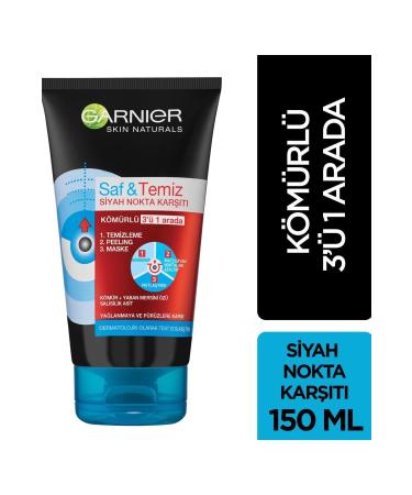 Garnier Brand: Peeling Mask Anti-Blackhead Charcoal 3 in 1 Category: Make-Up Remover - Buy Online on GoSupps.com