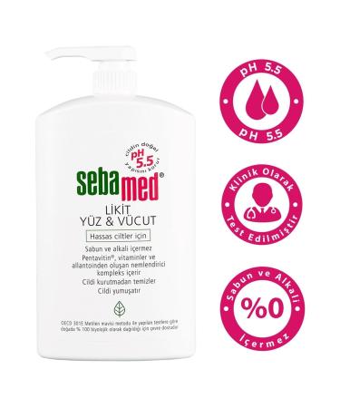 Sebamed Face and Body Cleanser Liquid 1000 Ml - Buy Online on GoSupps.com