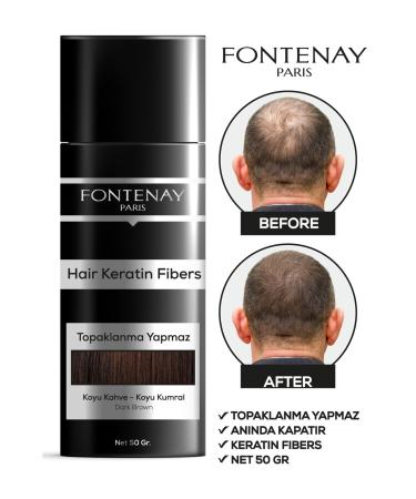 Fontenay Hair Volumizing Keratin Fibers Dark Brown Topical Hair Powder 50gr - Buy Online on GoSupps.com