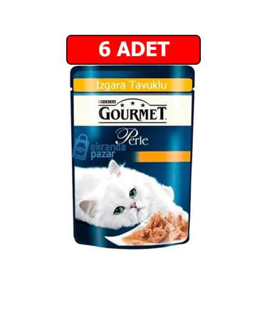 Gourmet Purina Grilled Chicken Wet Cat Food Canned 85 Gr X 6 Pieces