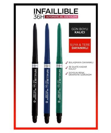 L'Oreal Paris Infaillable Automatic Gel Eyeliner Set 3