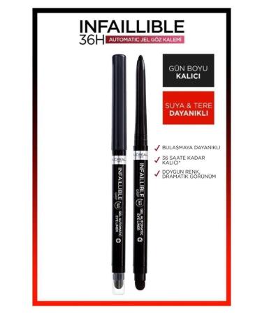 L'Oreal Paris Infaillable Automatic Gel Eyeliner Set 3 - Buy Online on GoSupps.com
