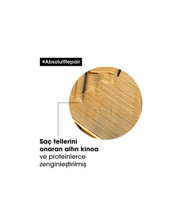 L'oreal Professionnel Loreal Paris Absolut Repair Reconstructing Protein Golden Hair Mask 250 Ml - Buy Online on GoSupps.com