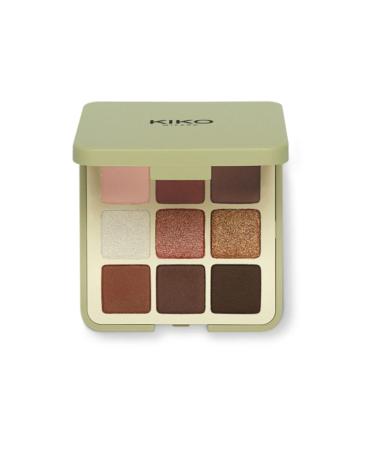 KIKO 9-Piece Eyeshadow Palette - New Green Me Eyeshadow Palette 101 Cool Spice