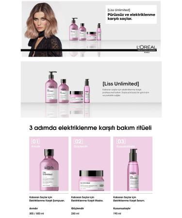 L'oreal Professionnel Loreal Paris Liss Unlimited Softening Control Hair Serum Oil for Unruly Hair 125 Ml - Buy Online on GoSupps.com