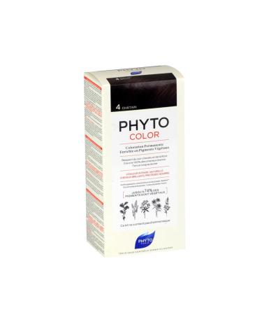 Phyto Color Herbal Hair Dye - 4 Chestnut