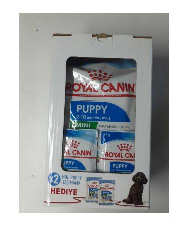 Royal Canin 2 kg Mini Pupy + 2 Pieces Wet Food