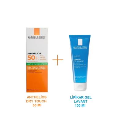 La Roche Posay Anthelios Dry Touch Gel Cream Spf50+ 50ml & Lipikar Gel 50ml Set