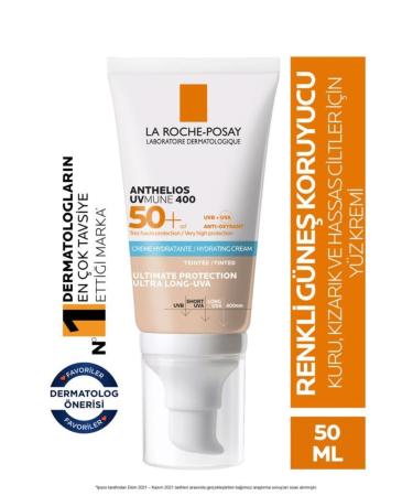 La Roche Posay Anthelios Uvmune Spf+50 High Protection Tinted Face Sunscreen for Sensitive Skin