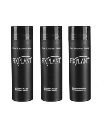FIXPLANT 3 Bottles 84 gr Hair Powder Fiber - Dark Brown