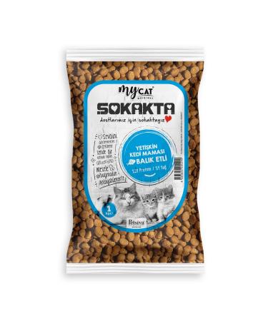 mycatpet Mycat Street Fish Adult Cat Food 1kg