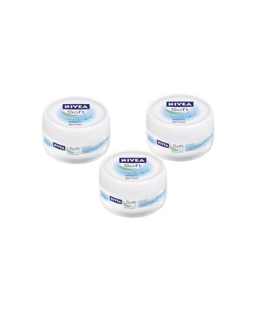 NIVEA Soft Moisturizing Care Cream Face Body Hand 200ml X3 Pieces