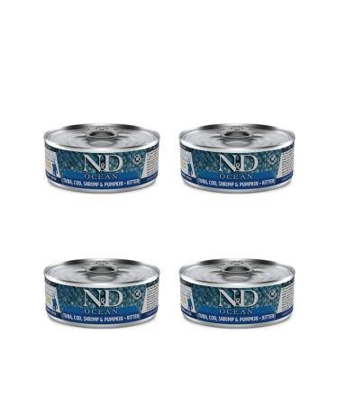 N & D Ocean M. Fish Shrimp Kitten Canned Food 80 Gr 4 Pieces