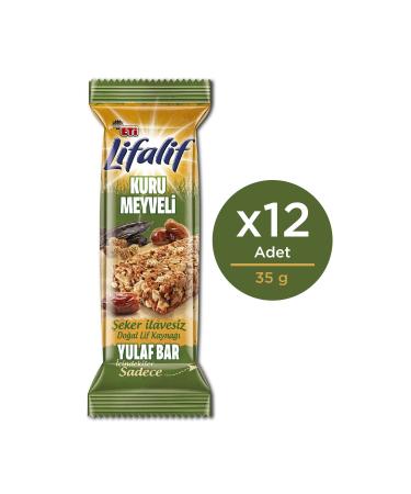 Eti Lifalif Dried Fruit Oatmeal Bar 35 G X 12 Pieces - Buy Online on GoSupps.com