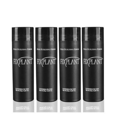 FIXPLANT 4 Bottles 112 gr Hair Powder Fiber - Medium Brown