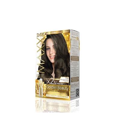 MAXX DELUXE Golden Hair Dye Intense Ash Blonde 7.11