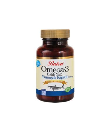 Balen Omega 3 Fish Oil Fish Oil Softgels 650mg X 160 Capsules