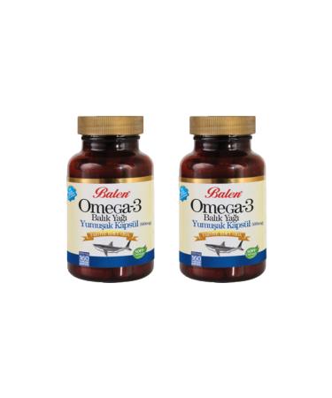 Balen Omega 3 Fish Oil Fish Oil Softgels 650mg X 160 Capsules 2 Pieces