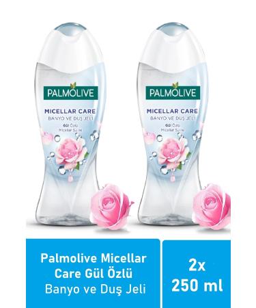 Palmolive Micellar Care Rose Essence Bath and Shower Gel 250 Ml - 2-Pack Travel Pack