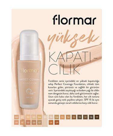 Flormar Lively Look High Coverage Foundation | 30 Ml 105 Porcelain Ivory - Buy Online on GoSupps.com