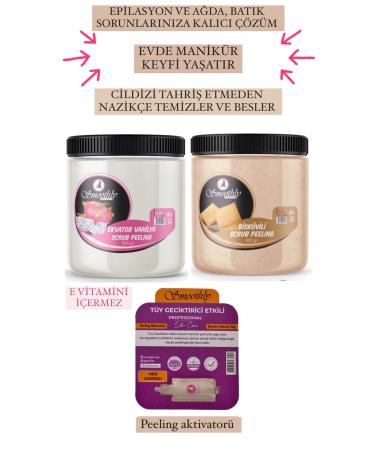 Smoothly Strawberry Leg and Ingrown Toe Peeling Equator Milk 800g + Biscuit 800 GE Vitamin Free