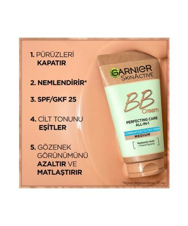 Garnier Hyaluronic Aloe Oil Free Bb Cream - Medium Tone - Buy Online on GoSupps.com