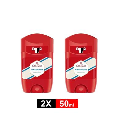 Old Spice Whitewater Stick Deodorant for Men 50 Ml * 2 Pieces