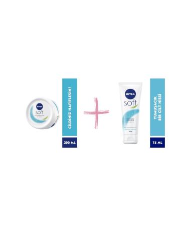NIVEA Soft Moisturizing Care Cream 75 ml & Soft Moisturizing Care Cream 300ml
