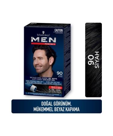 Schwarzkopf Men Perfect Hair Dye 90 - Black - Buy Online on GoSupps.com
