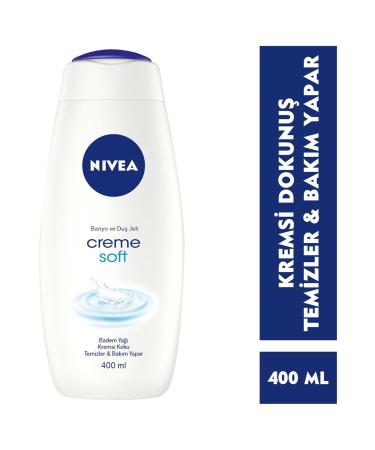 NIVEA Creme Soft Creamy Touch Bath and Shower Gel 400ml