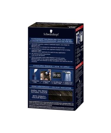 Schwarzkopf Men Perfect Hair Dye 90 - Black - Buy Online on GoSupps.com