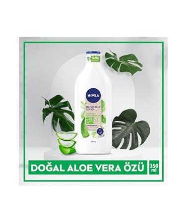 NIVEA Naturally Good Body Lotion Aloe Vera 350 Ml Normal/Dry Skin 48 Hour Moisturization - Buy Online on GoSupps.com