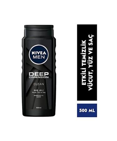 NIVEA Deep Dimension Men Deeply Clean and Revitalized Shower Gel 500 ML GK RN325 - Buy Online on GoSupps.com