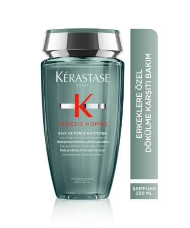 Kerastase Genesis Homme Bain De Force Ouotidien Strengthening Shampoo for Weakened Hair 250ml